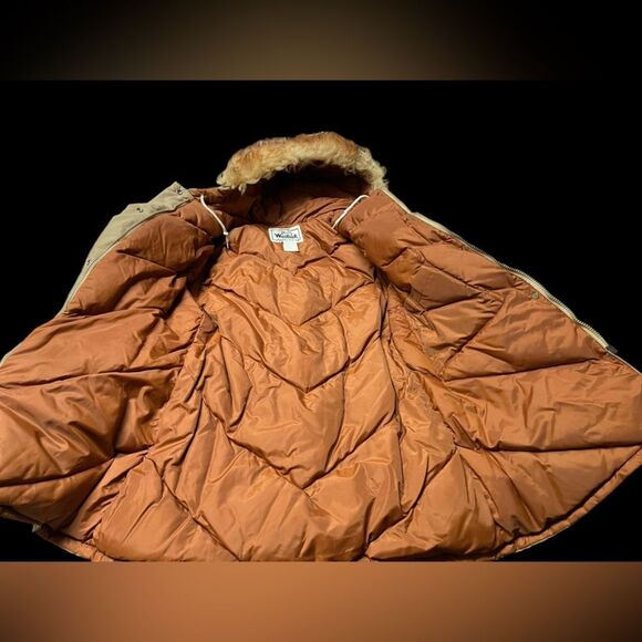 Vntg Woolrich Heavy Parka Coat Ladies Size Small - Picture 4 of 8